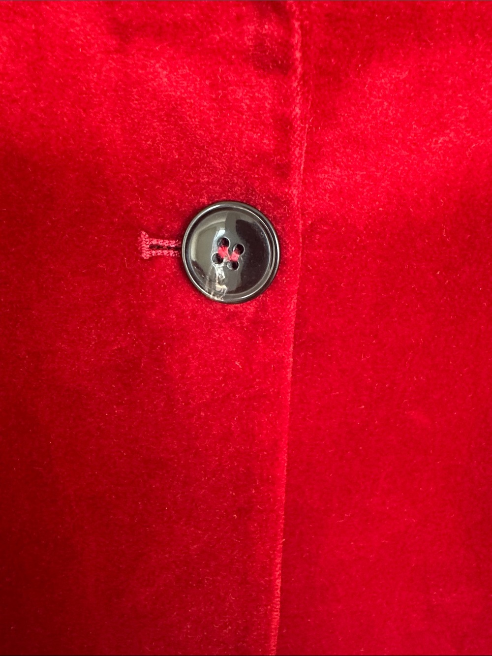 ba&sh Red Velvet Single-Button Blazer - Picture 3 of 9